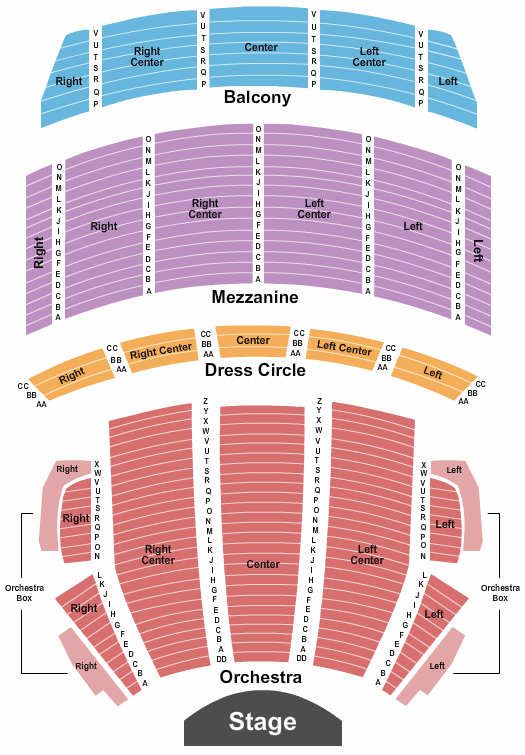 Citizens Bank Opera House Funny Girl Seating Chart